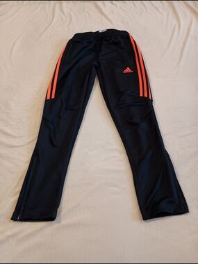 Adidas Tiro 17 Training Pants For Youth Boys Size Medium Navy/Orange